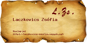 Laczkovics Zsófia névjegykártya