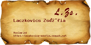 Laczkovics Zsófia névjegykártya