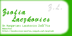 zsofia laczkovics business card